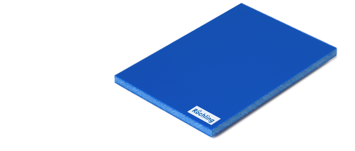 用于生产塑料航空箱的蓝色 Foamlite® 航空箱板材
