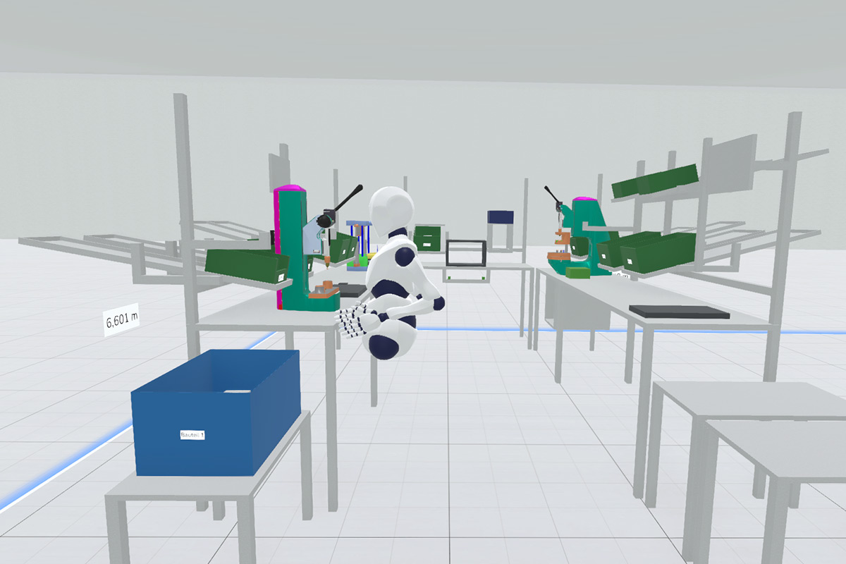 VR Software Digital Twin Cleanroom Assembly Line