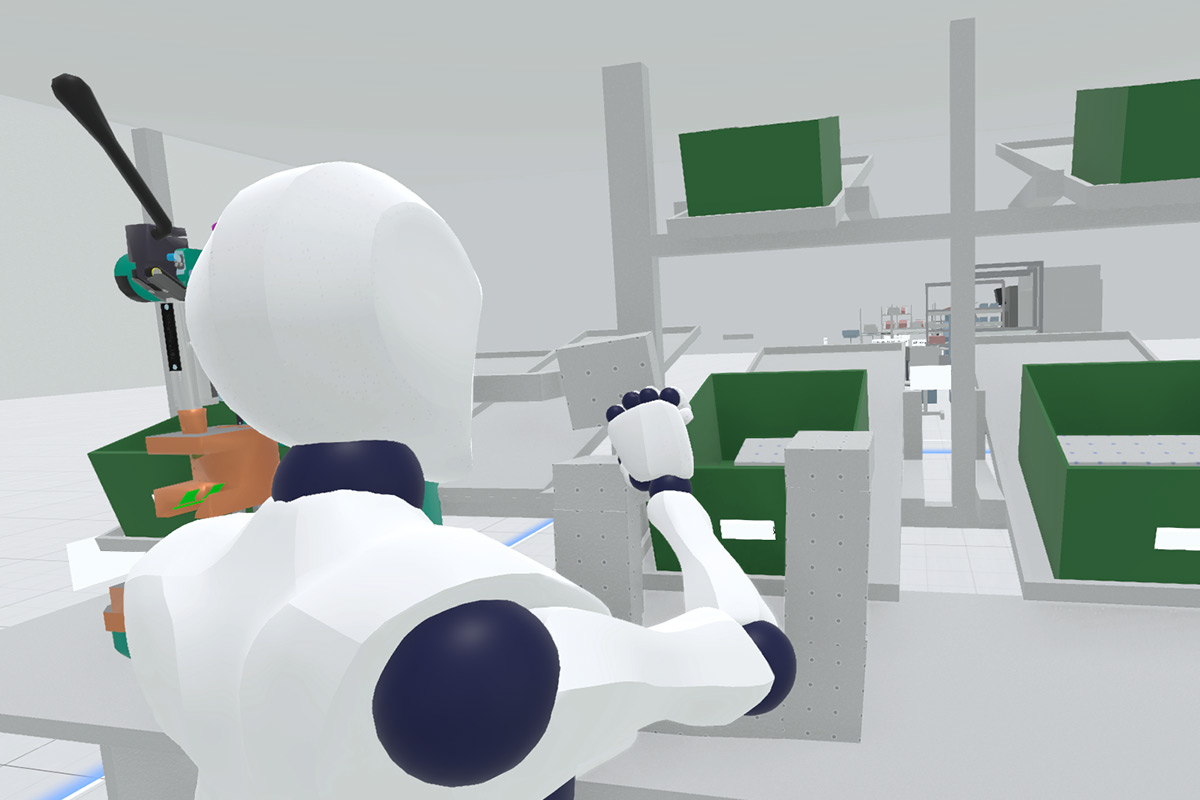 VR Software Digital Twin Assembly Line Cleanroom