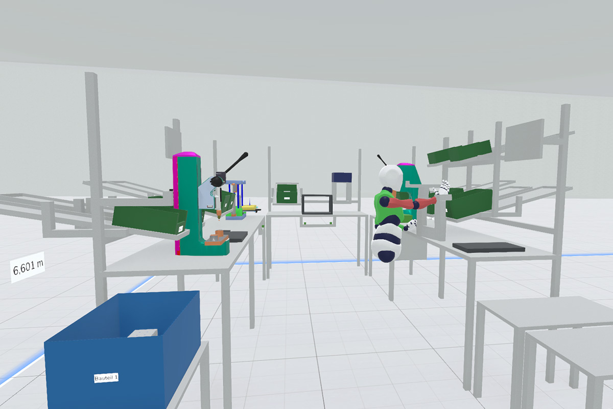 VR Software Digital Twin Production Ergonomy
